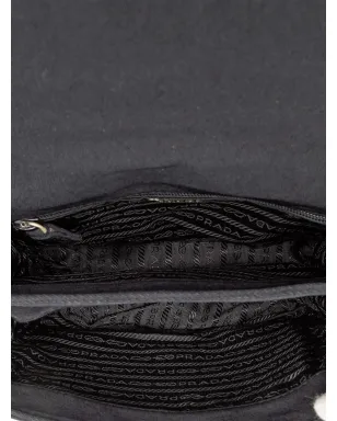 Prada Pre-Owned キャンバス地 ルシイトチェーン ショルダーバッグ - ブラック - サムネイル5