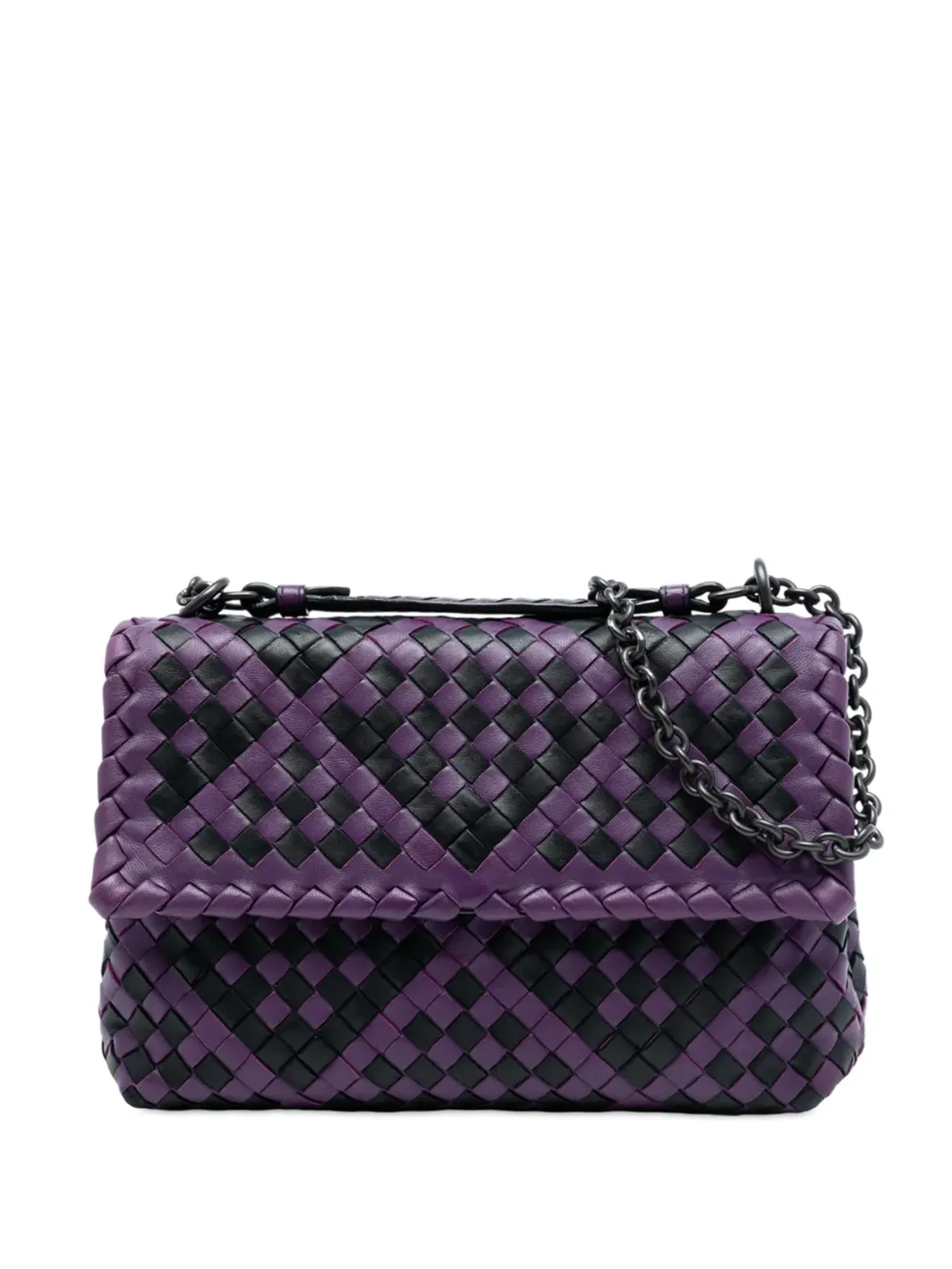 Bottega Veneta ビンテージ イントレッチアート オリンピア ショルダーバッグ - パープル - 画像1