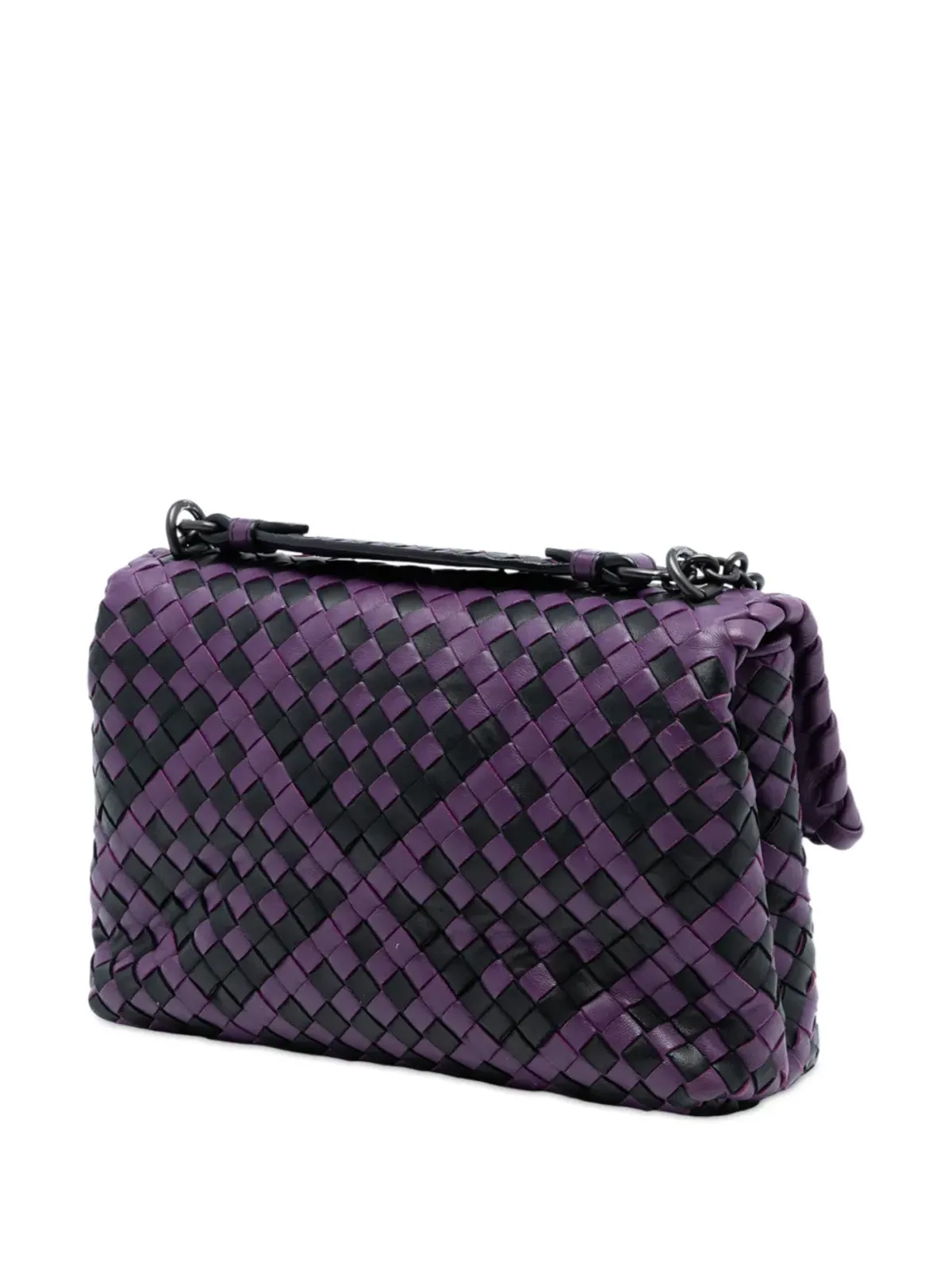 Bottega Veneta ビンテージ イントレッチアート オリンピア ショルダーバッグ - パープル - 画像3