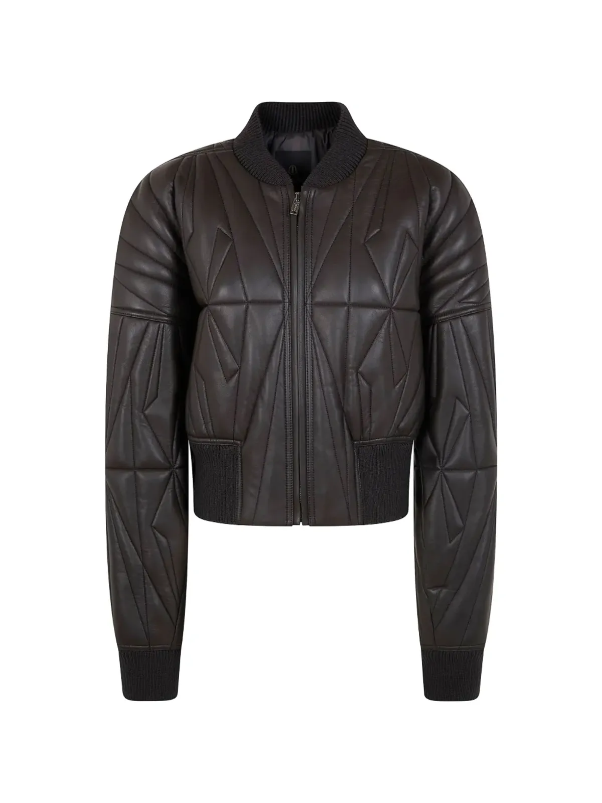 Moncler + Rick Owens レザー ボンバー ジャケット - 画像1