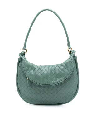 Bottega Veneta Pre-Owned イントレチャート ジェメリ ホーボーバッグ グリーン - サムネイル1