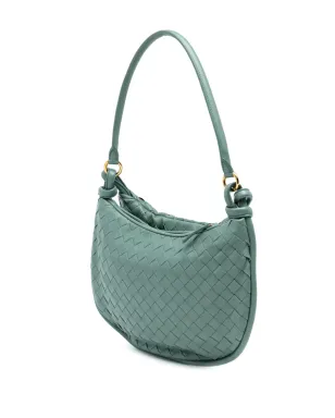 Bottega Veneta Pre-Owned イントレチャート ジェメリ ホーボーバッグ グリーン - サムネイル3