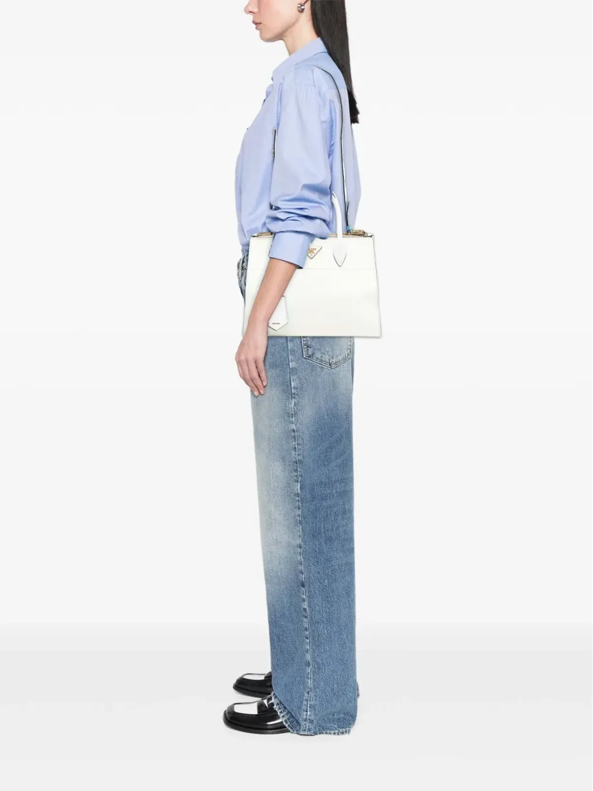 Prada Pre-Owned パラディグム サッチェル - White - 画像2