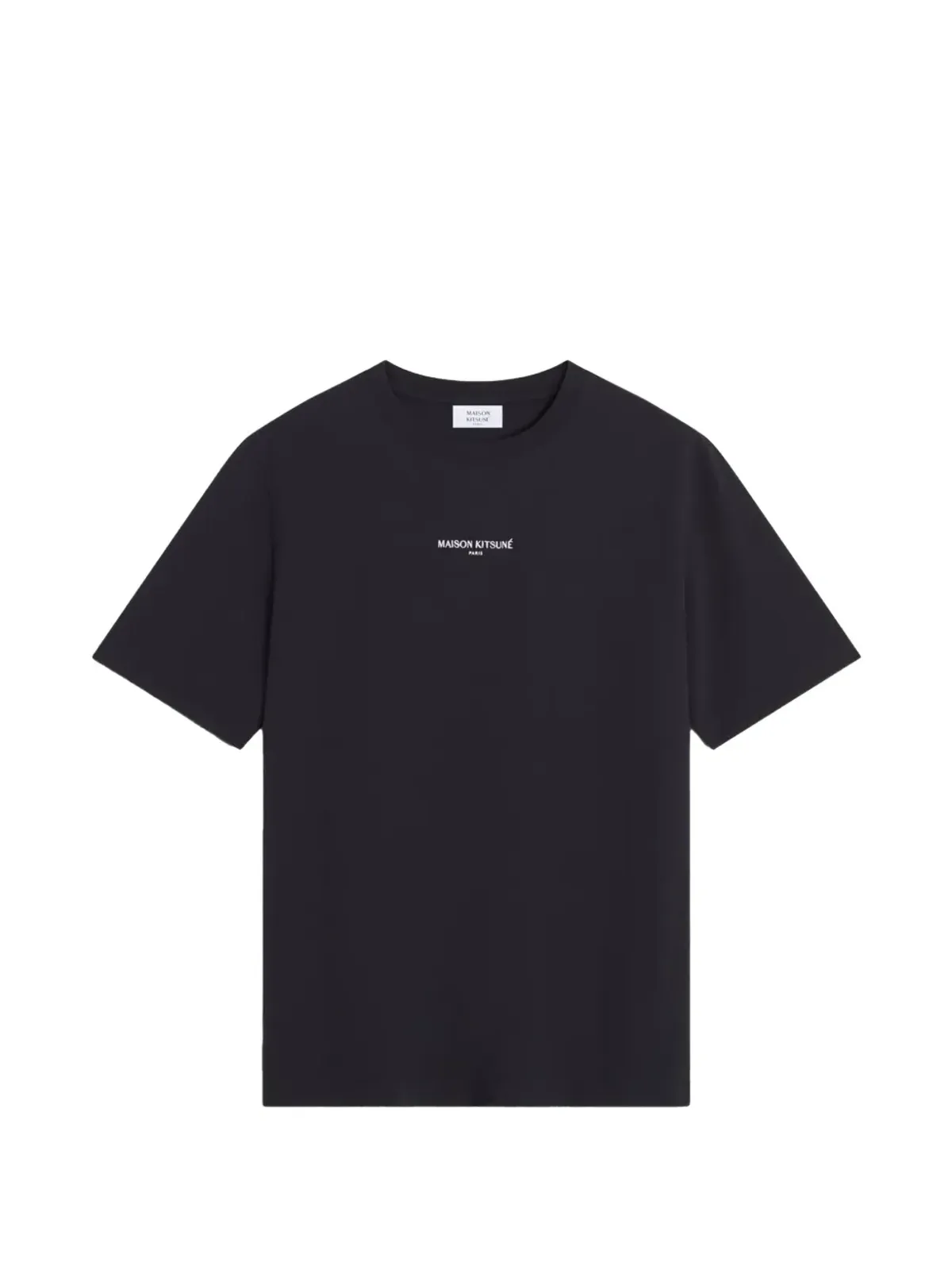Maison Kitsuné クルーネックTシャツ ブラック - 画像1