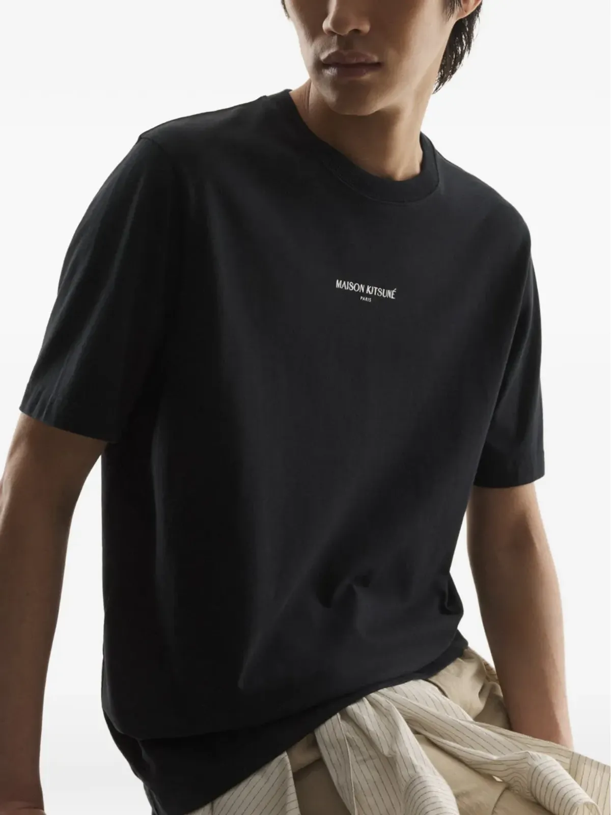 Maison Kitsuné クルーネックTシャツ ブラック - 画像5
