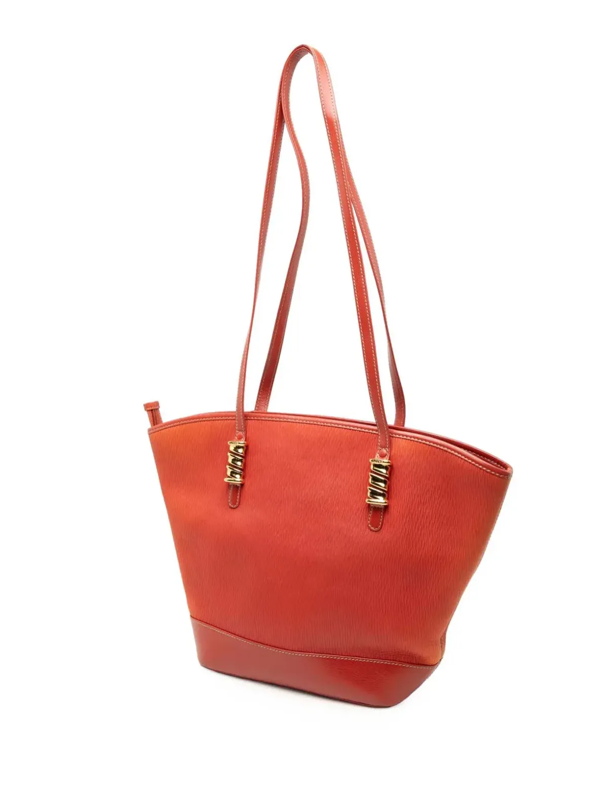 Loewe ビンテージ Velazquez Twist レザー ショルダーバッグ レッド - 画像3