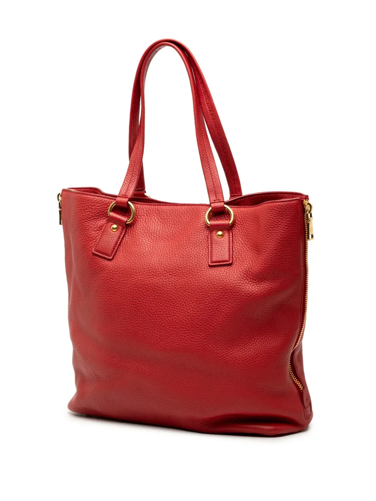 Prada Pre-Owned ヴィテロ ダイノ サイドジップ トートバッグ - 画像3