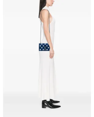 Saint Laurent Pre-Owned 2018年 小さな星の刺繍キャンバス地モノグラム Kate クロスボディバッグ - サムネイル2