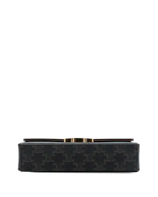 Celine Pre-Owned Triomphe コーティッドキャンバス ボックストップハンドルバッグ ブラウン - サムネイル4