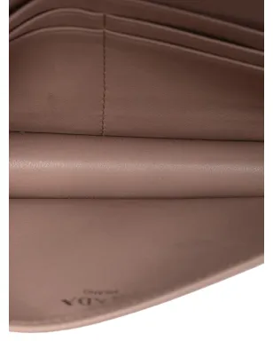 Prada Pre-Owned ナッパ・ゴーフレ ウォレット・オン・チェーン・クロスボディバッグ - サムネイル5