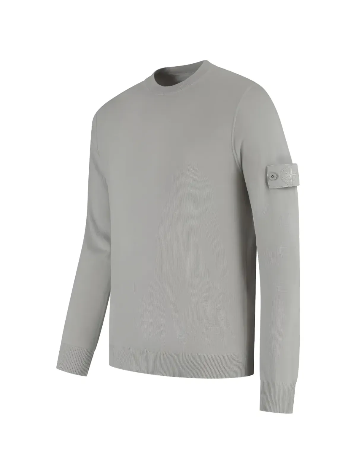 Stone Island ロゴパッチ クルーネック ニットトップ - グレー - 画像2