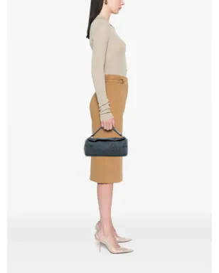 Prada Pre-Owned 2000-2013 ツイードショルダーバッグ（グレー） - サムネイル2