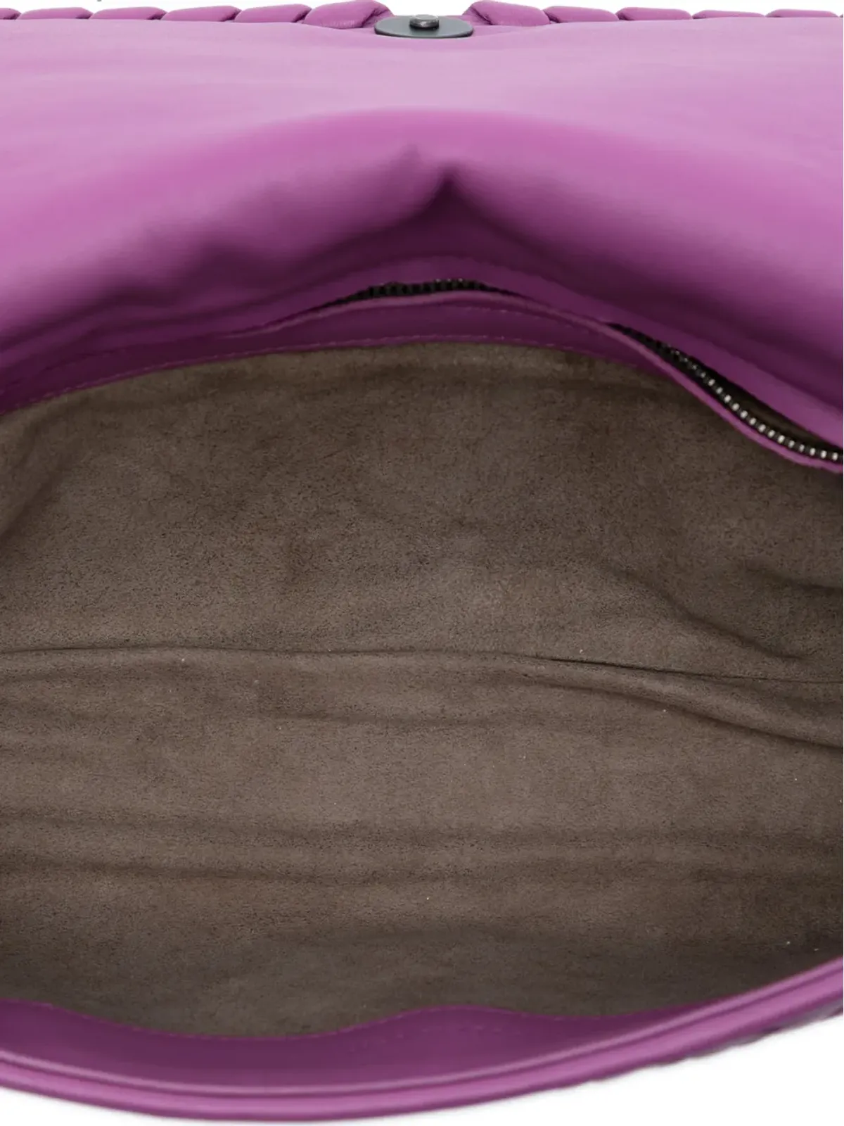 Bottega Veneta Pre-Owned ナッパレザー ダリア クラッチクロスボディバッグ - Purple - 画像5