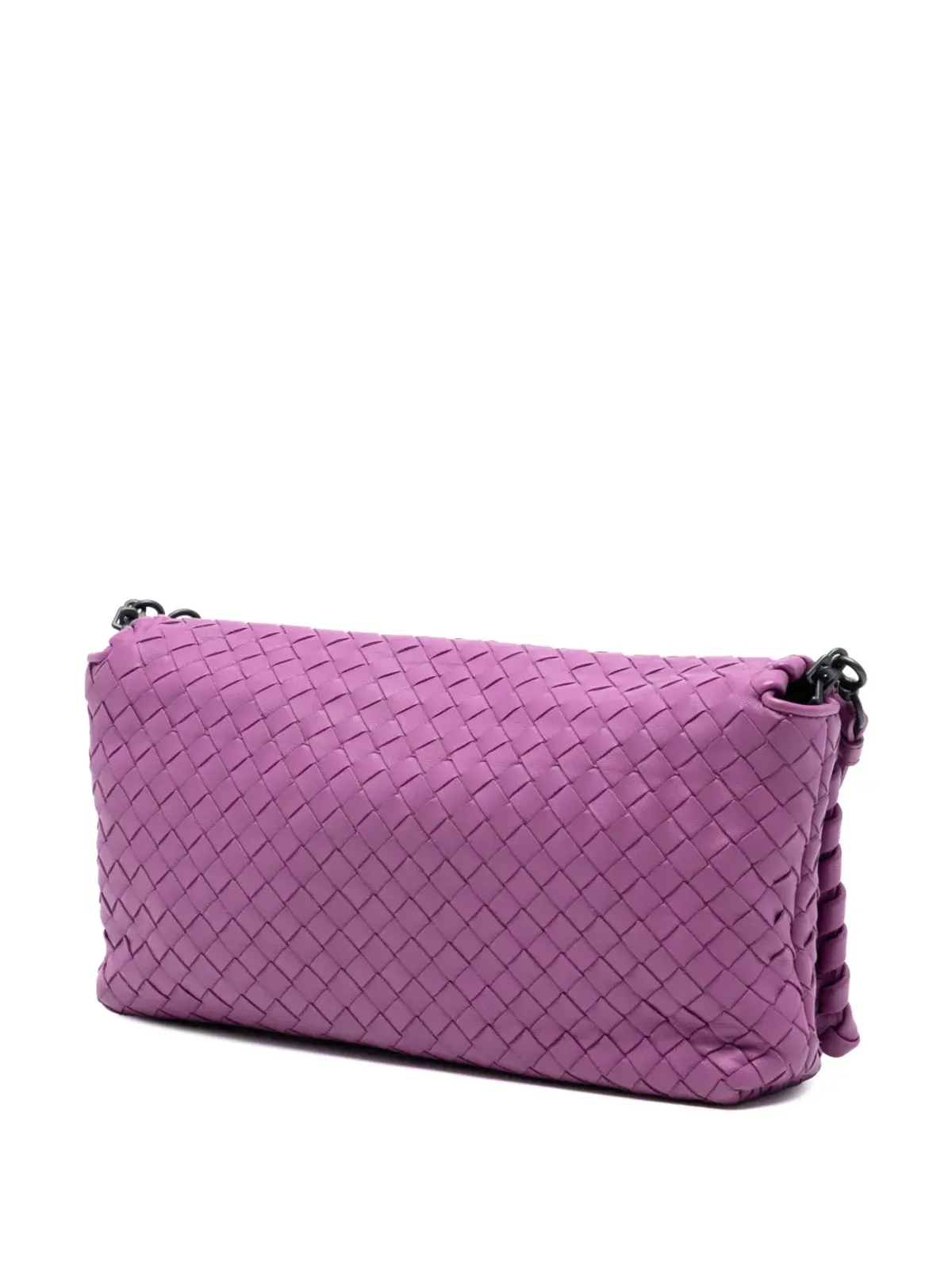 Bottega Veneta Pre-Owned ナッパレザー ダリア クラッチクロスボディバッグ - Purple - 画像3