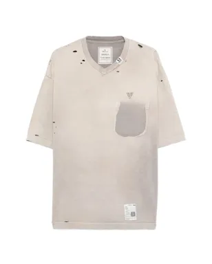 Maison MIHARA YASUHIRO VネックショートスリーブTシャツ - サムネイル1
