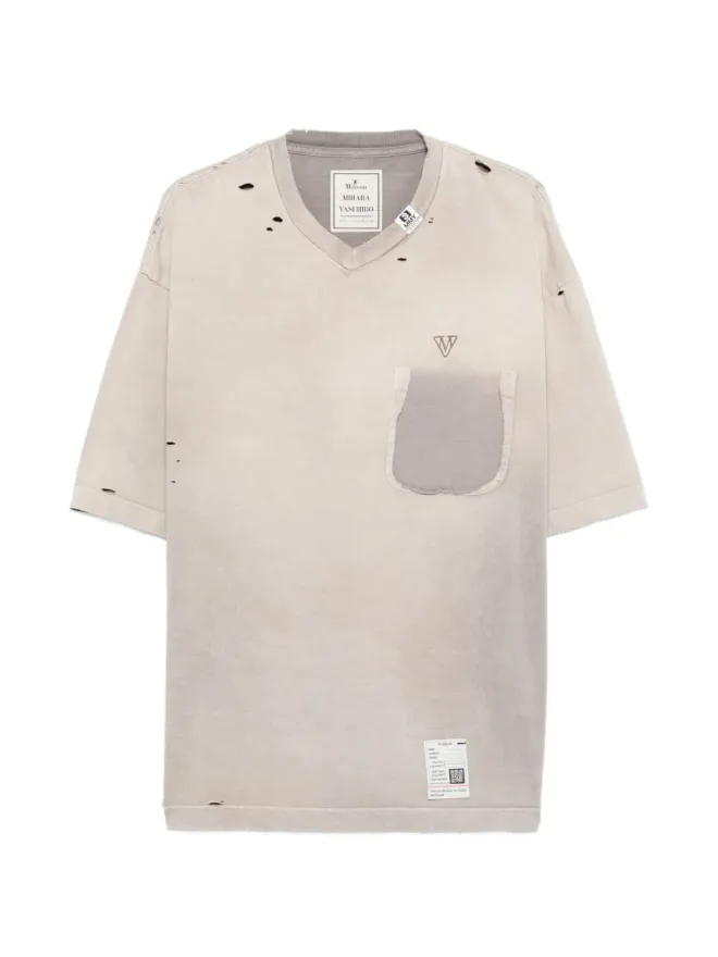 Maison MIHARA YASUHIRO Maison MIHARA YASUHIRO VネックショートスリーブTシャツの商品画像