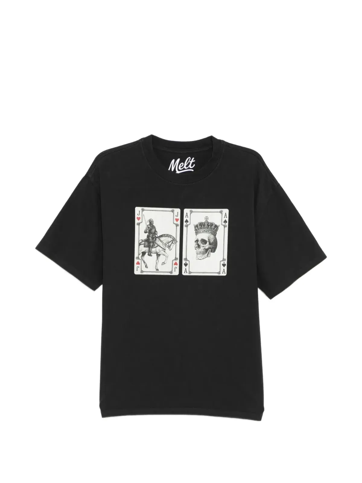Melt グラフィックプリント入り丸首Tシャツ - 画像1