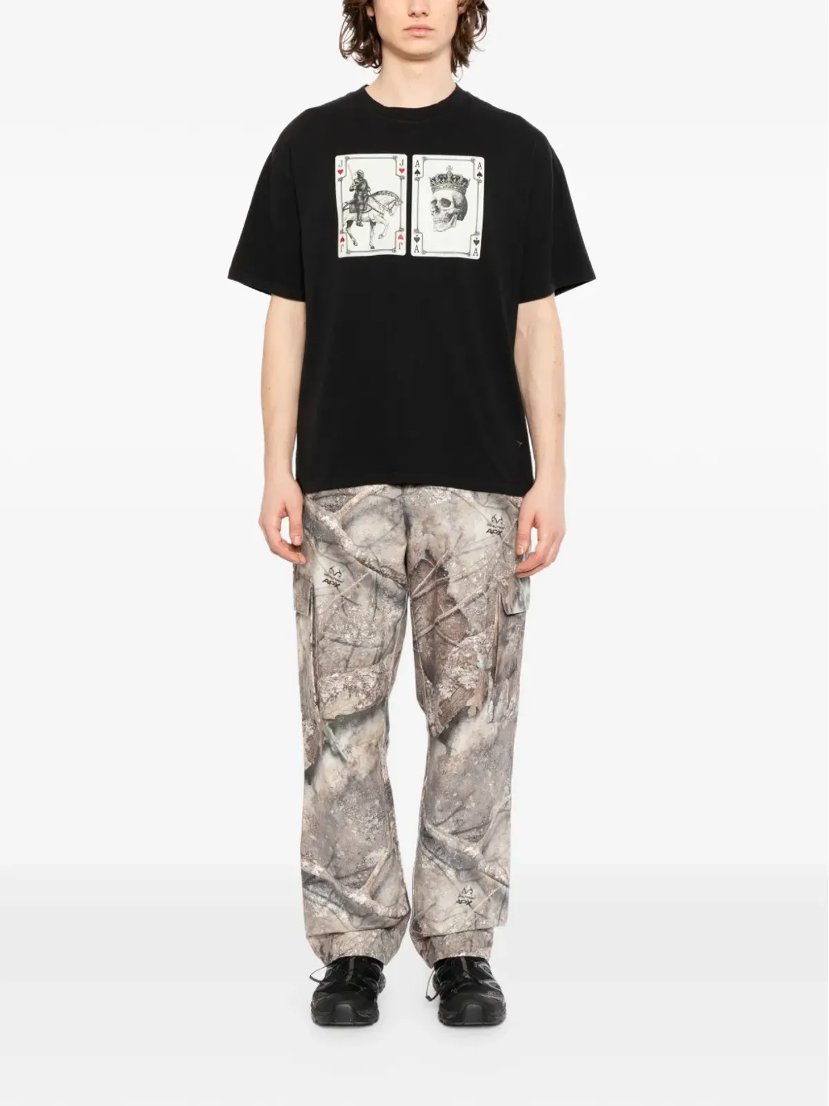 Melt グラフィックプリント入り丸首Tシャツ - 画像2