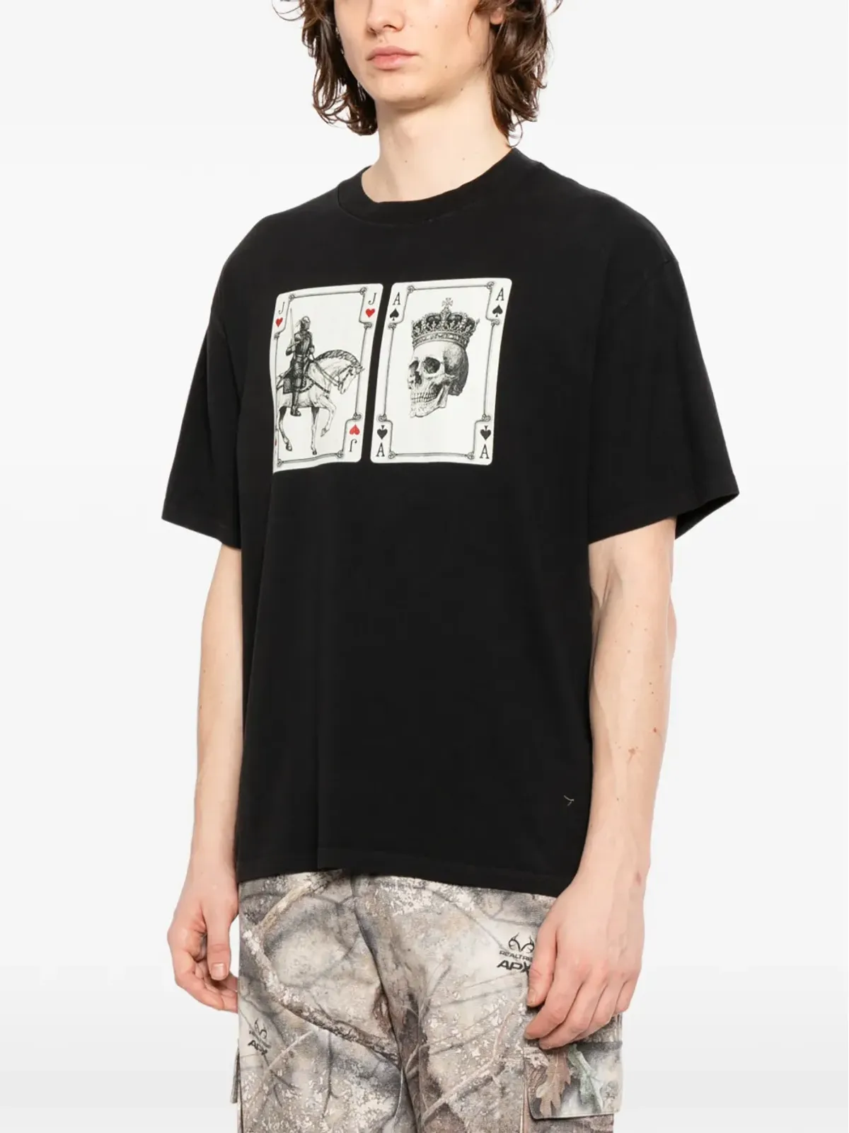 Melt グラフィックプリント入り丸首Tシャツ - 画像3