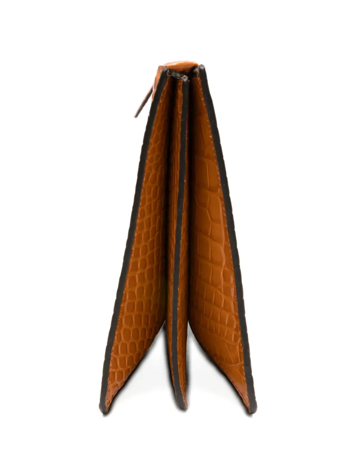 TOTEME クロコ型押し三つ折りクラッチ - オレンジ - 画像3