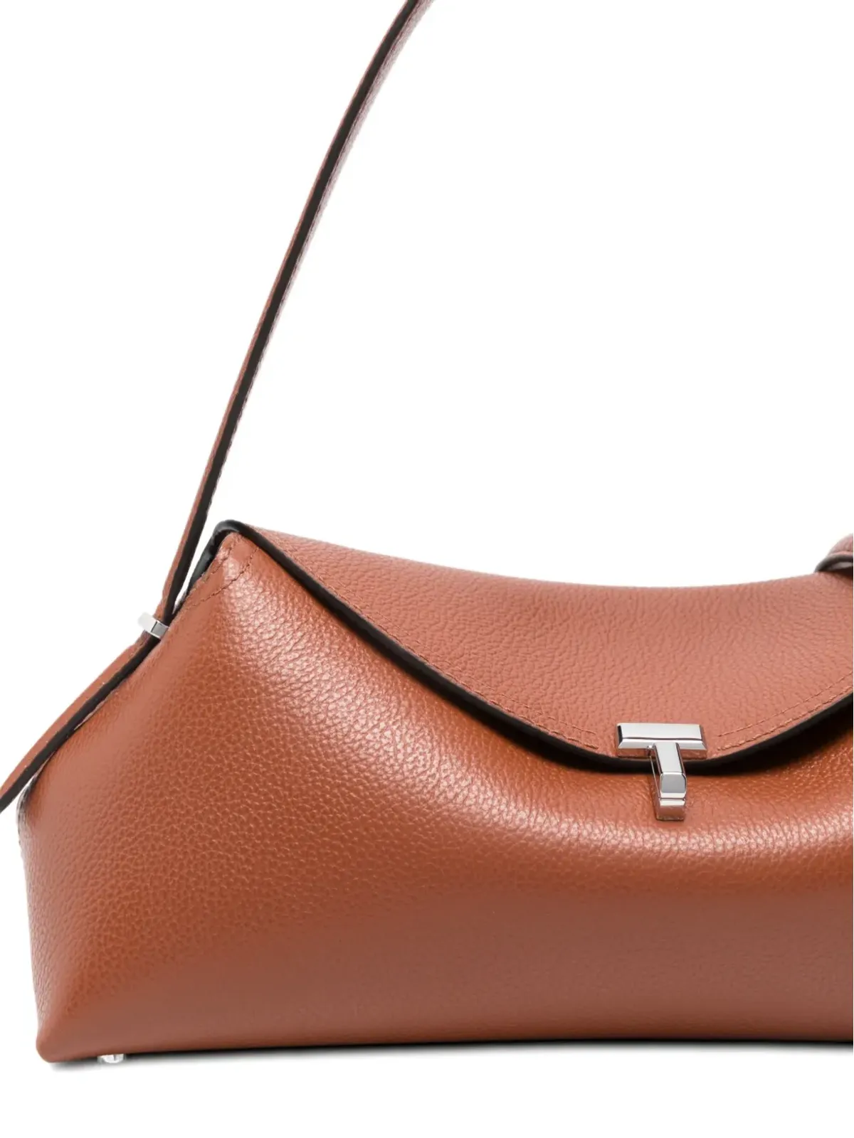 TOTEME グレインレザー Tロック ショルダーバッグ - 画像3