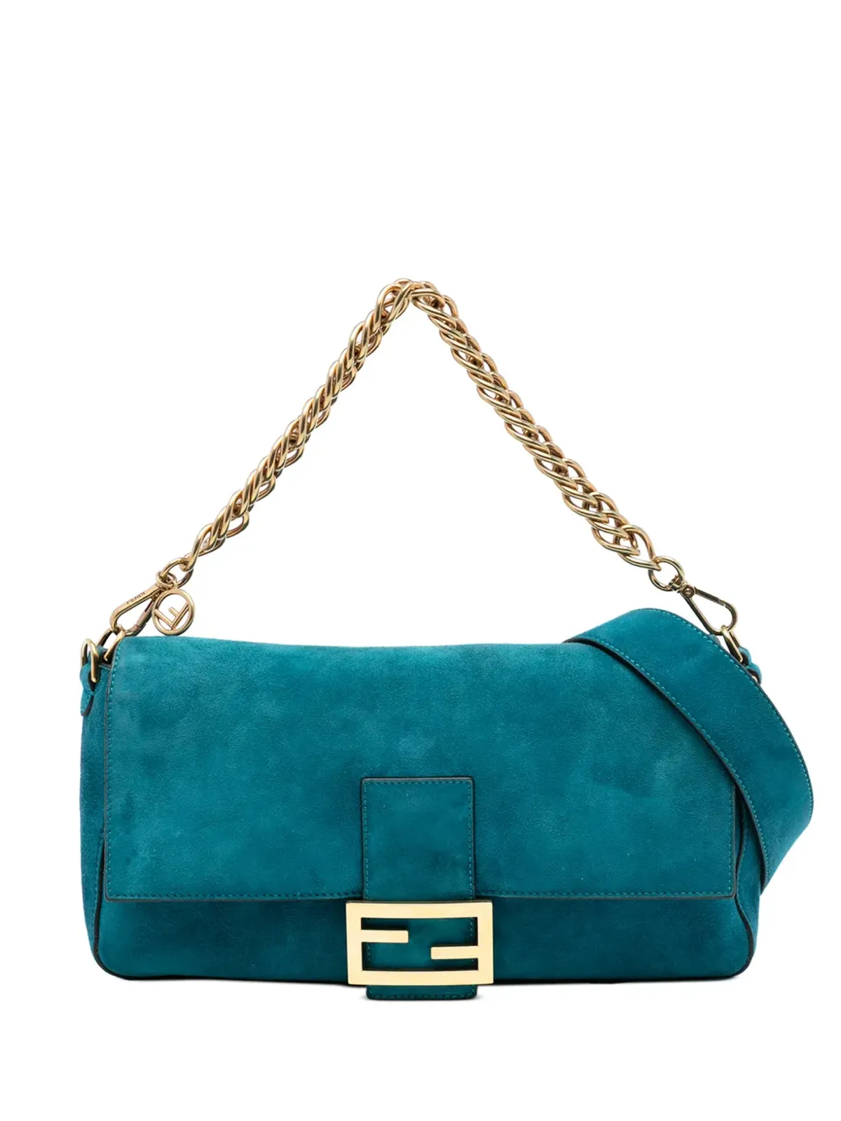 Fendi Pre-Owned スエードシャモア バゲットサッチェル - 画像1