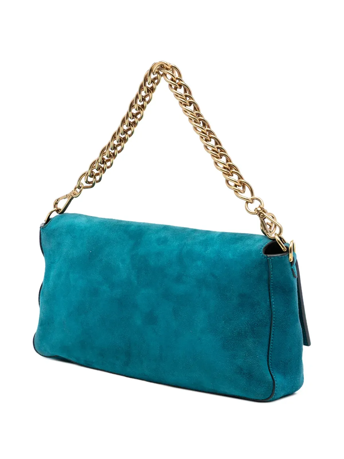 Fendi Pre-Owned スエードシャモア バゲットサッチェル - 画像3