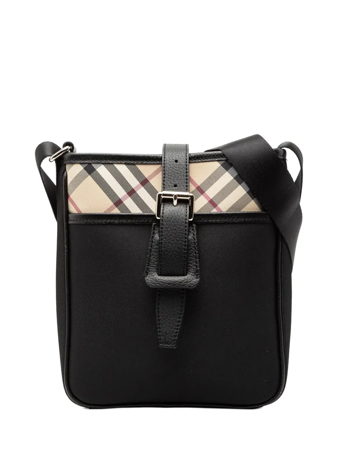 Burberry Pre-Owned ノヴァチェック トリム キャンバス クロスボディバッグ - 画像1