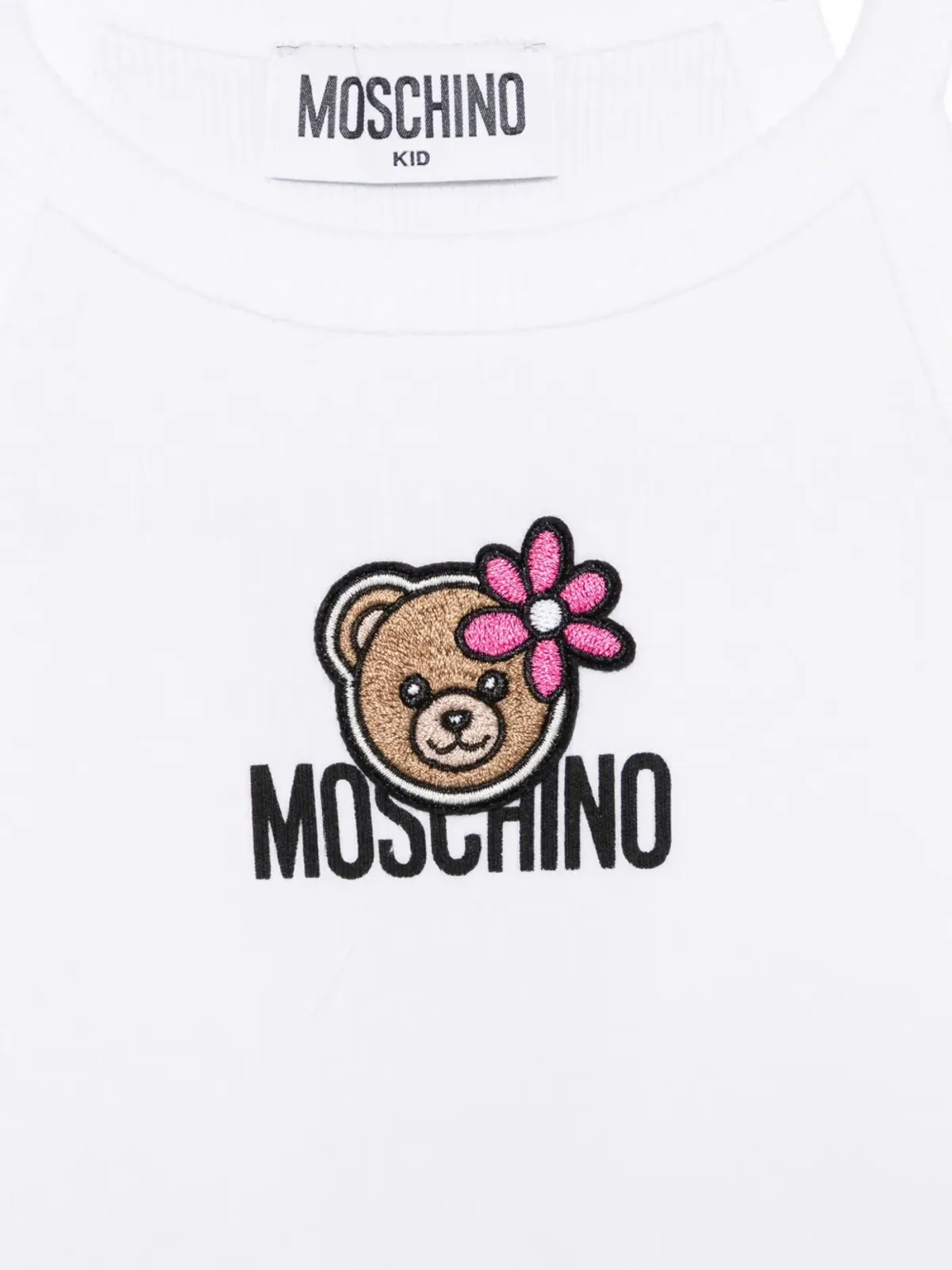 Moschino Kids 花柄刺繍トップス - 画像3