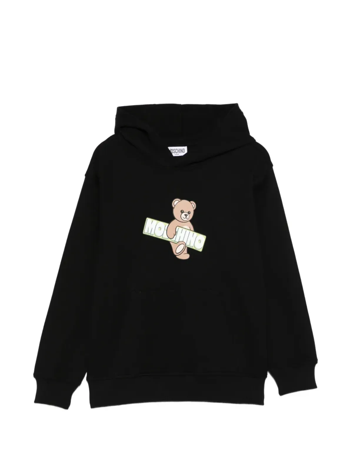 Moschino Kids ロゴプリントフーディ - 画像1