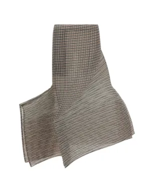 Issey Miyake ストライプ入りプリーツ ミディスカート - サムネイル1