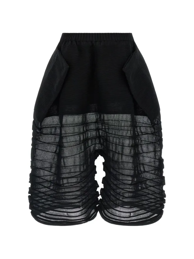 Issey Miyake Issey Miyake ウエストゴムショーツ - ブラックの商品画像