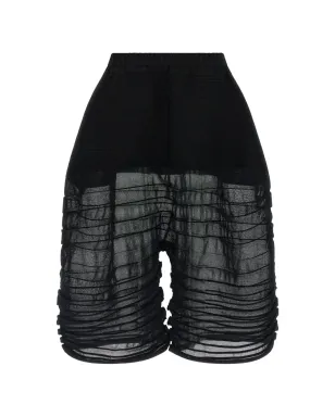 Issey Miyake ウエストゴムショーツ - ブラック - サムネイル2