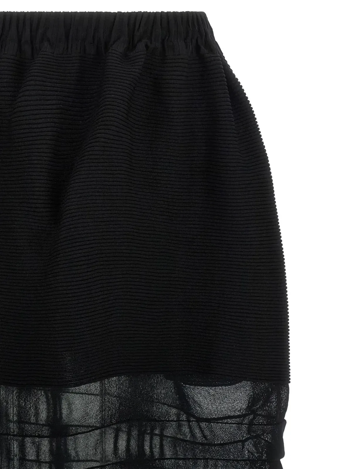 Issey Miyake コントラスト ミディスカート - 画像3
