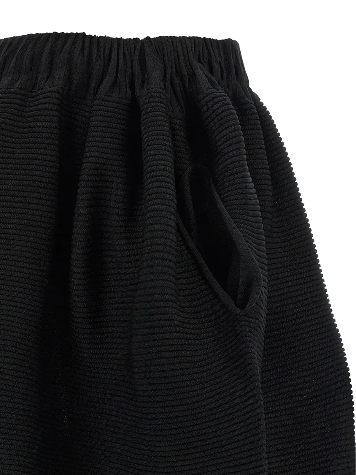 Issey Miyake コントラスト ミディスカート - 画像4