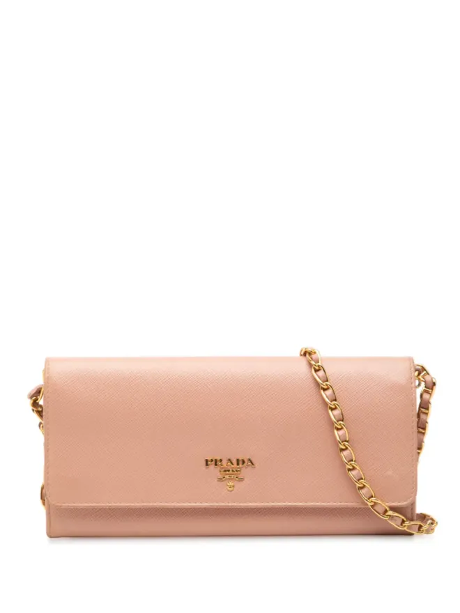 Prada Pre-Owned Prada Pre-Owned サフィアーノ ウォレット・オン・チェーン クロスボディバッグの商品画像