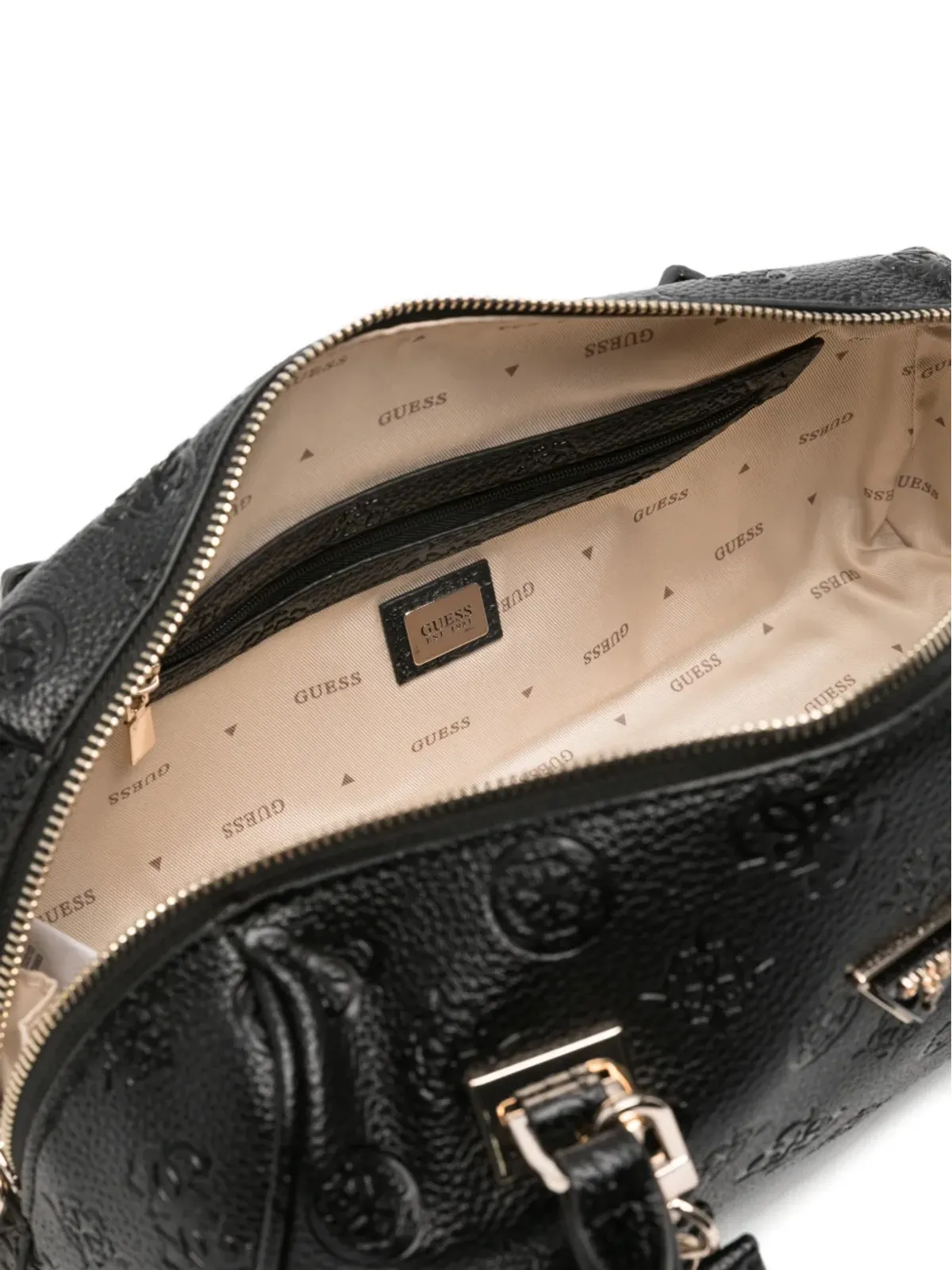 GUESS USA Cresidia II エンボス加工トップハンドル トートバッグ - 画像4