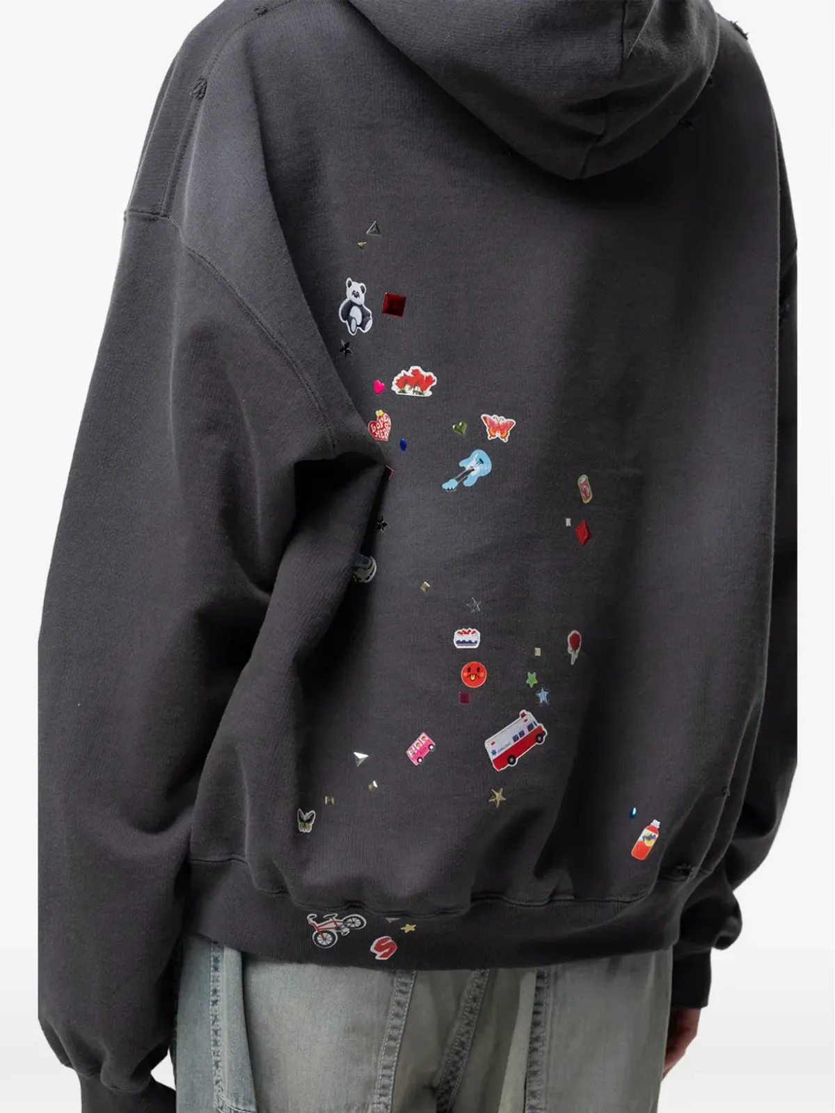 Maison MIHARA YASUHIRO キッズ ステッカープリント フーディ - 画像5
