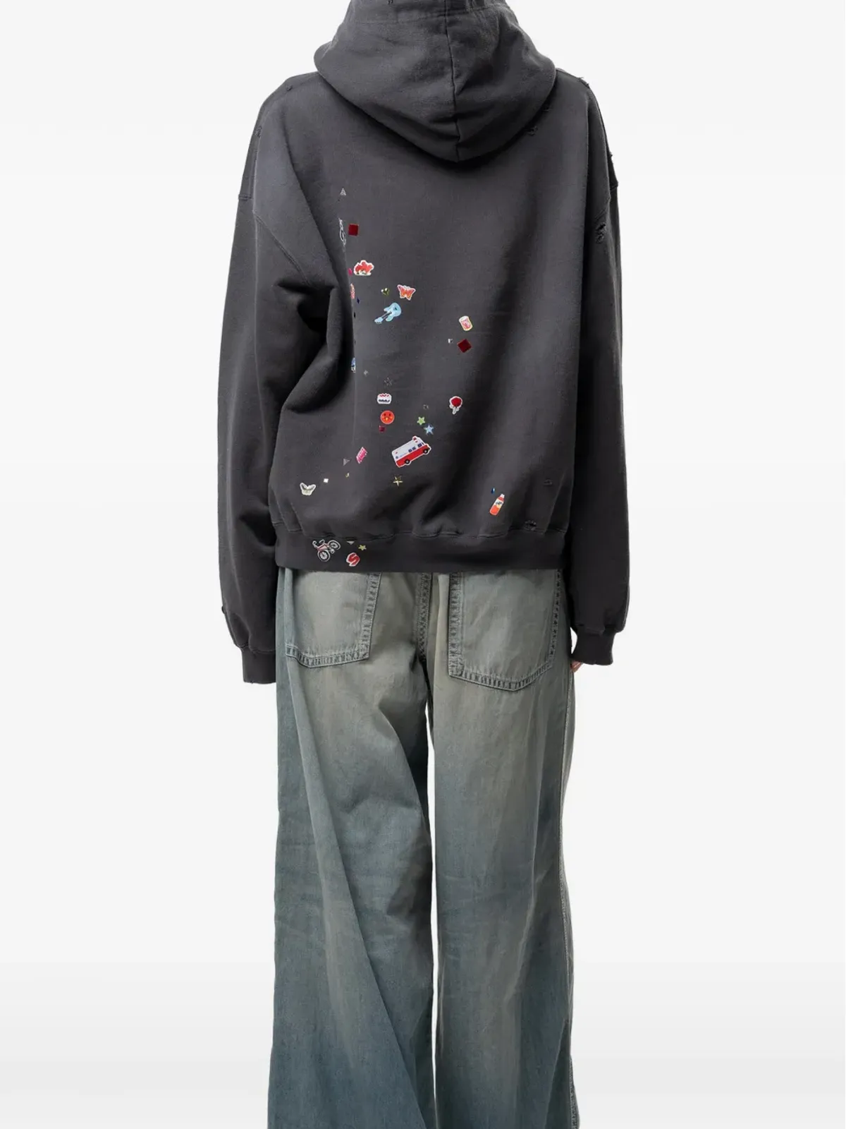 Maison MIHARA YASUHIRO キッズ ステッカープリント フーディ - 画像4