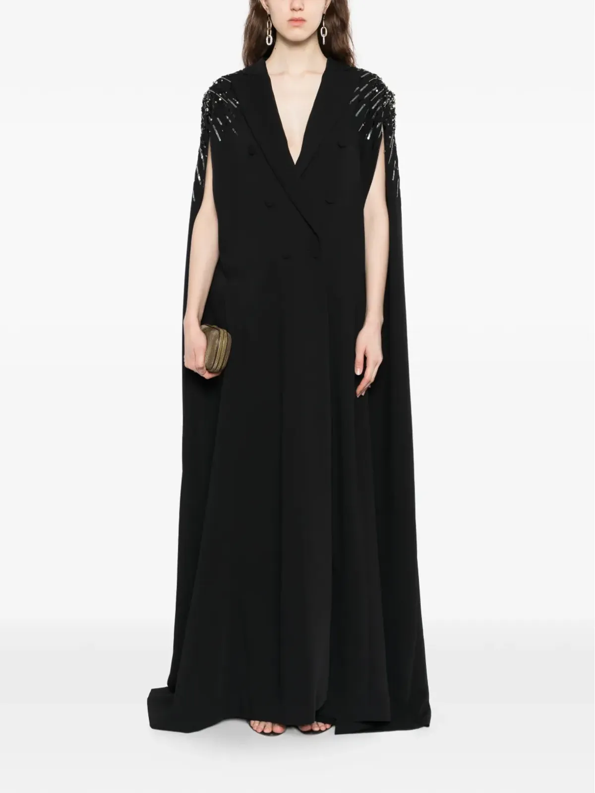 Zuhair Murad クリスタル装飾ケープ - 画像2