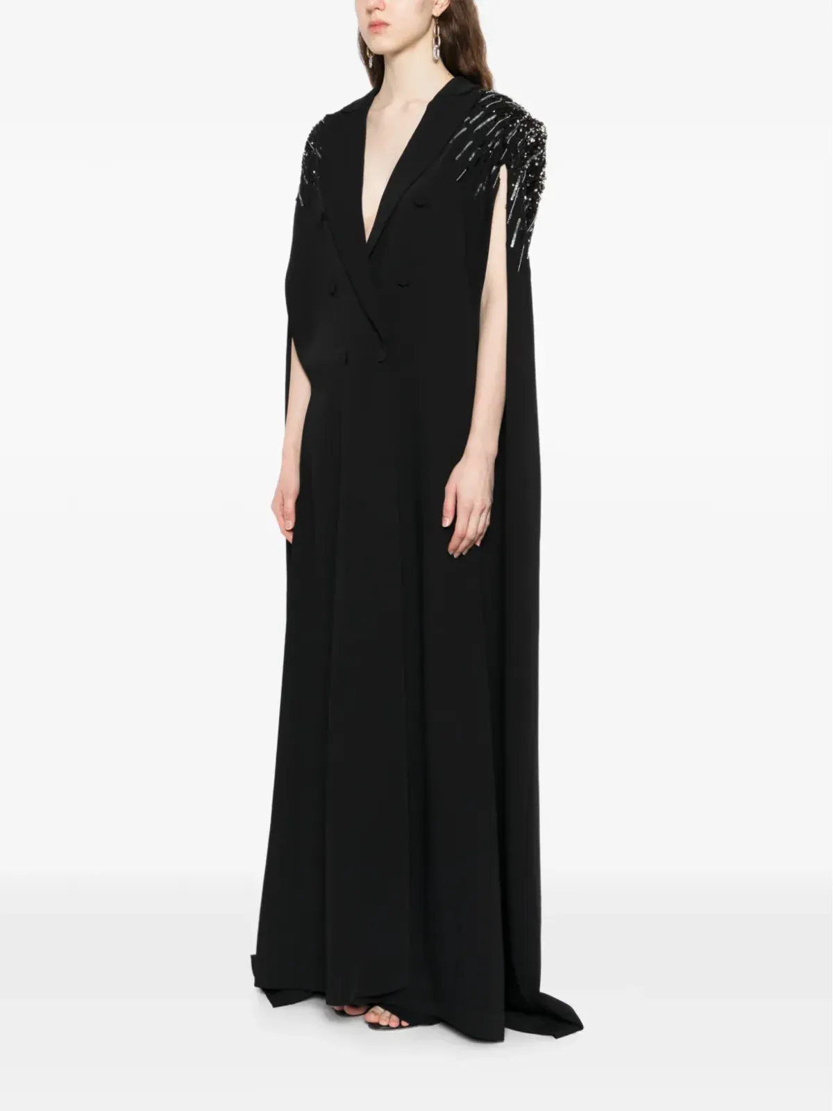Zuhair Murad クリスタル装飾ケープ - 画像3