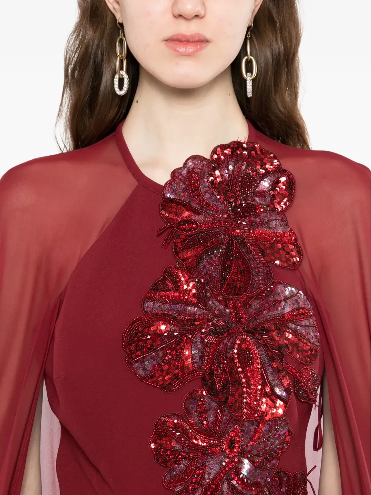 Elie Saab スパンコール装飾ジャンプスーツ - 画像5