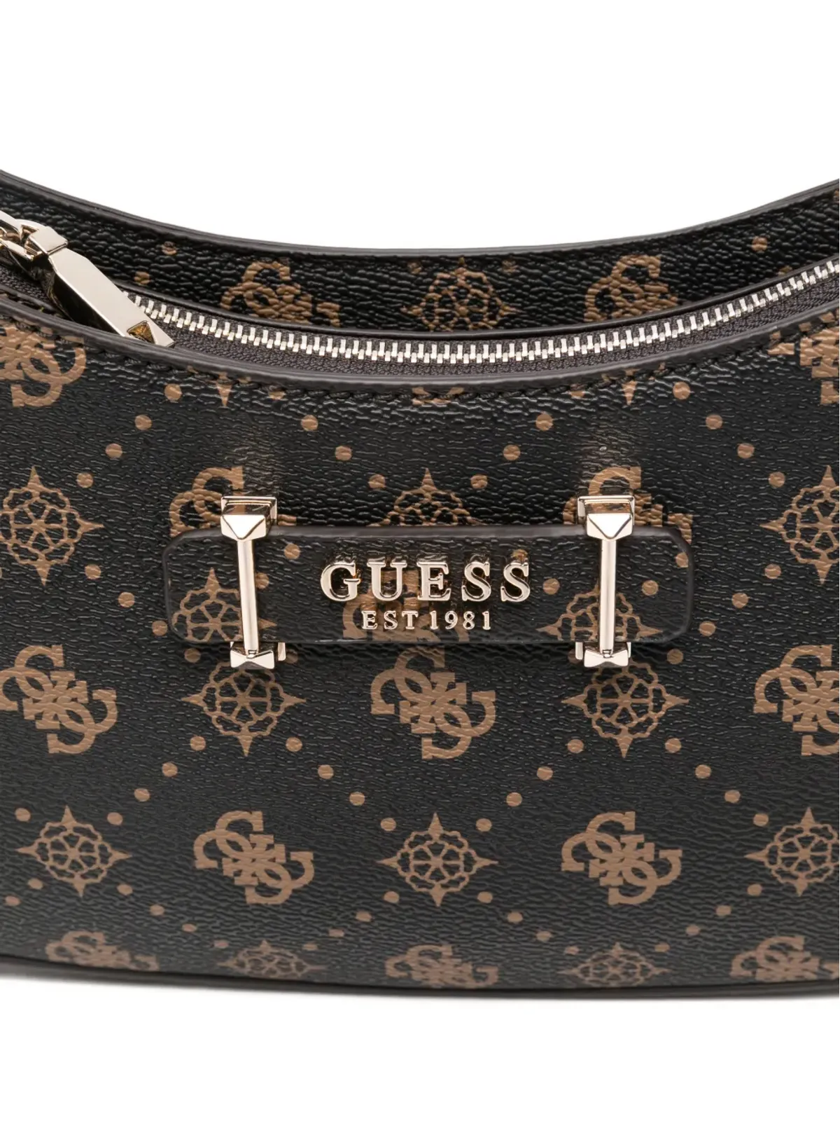 GUESS USA キャリー モノグラム チェーン ショルダーバッグ - 画像3