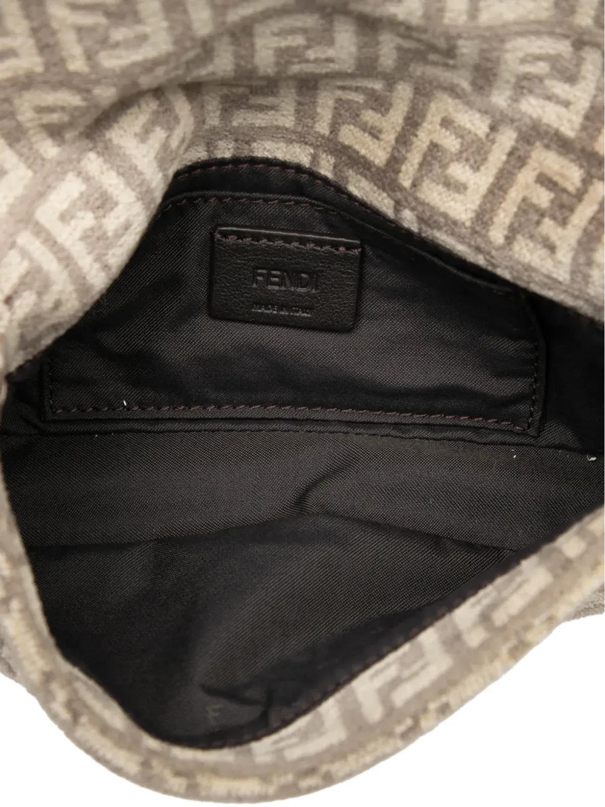 Fendi Pre-Owned ズッキーノ ベルベット バゲット・フォンポーチ サッチェル - 画像5