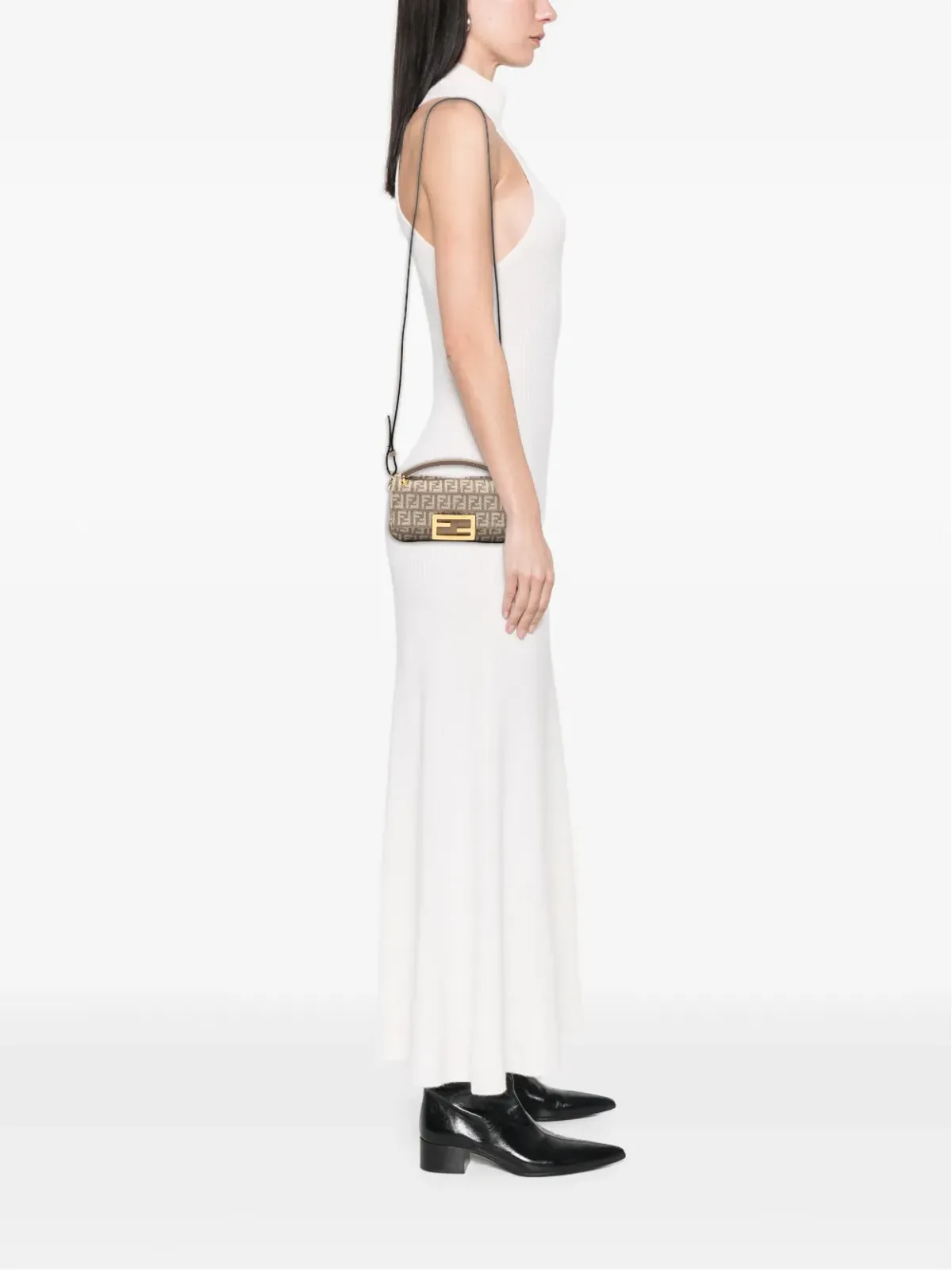 Fendi Pre-Owned ズッキーノ ベルベット バゲット・フォンポーチ サッチェル - 画像2