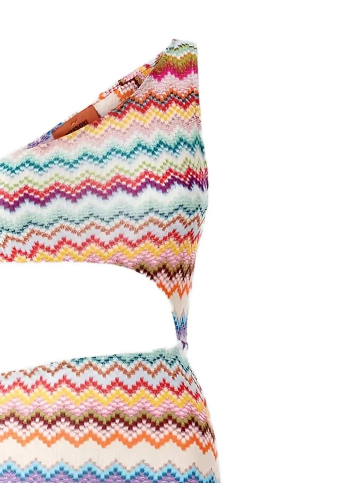 Missoni ワンショルダー ジグザグ柄 ビーチドレス - 画像2