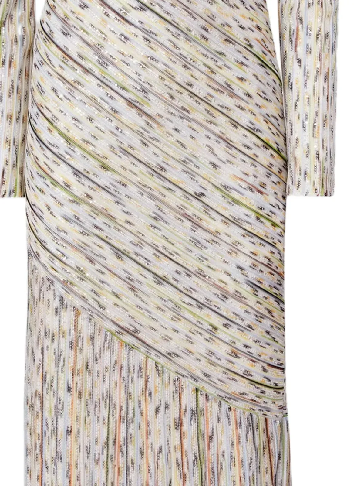 Missoni プリーツ入り長袖マキシドレス - 画像2