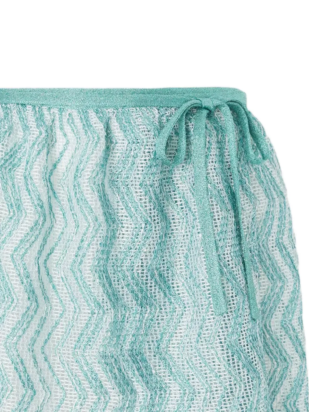 Missoni ジグザグ柄サイドタイミニスカート - 画像2