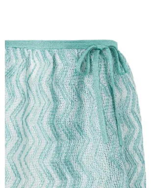 Missoni ジグザグ柄サイドタイミニスカート - サムネイル2