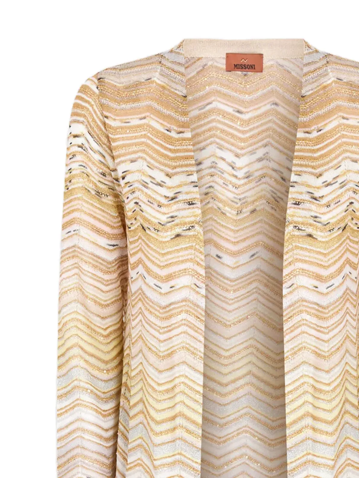 Missoni zigzag-pattern long cardigan - Neutrals - 画像2